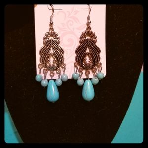 Turquoise Boho Earrings